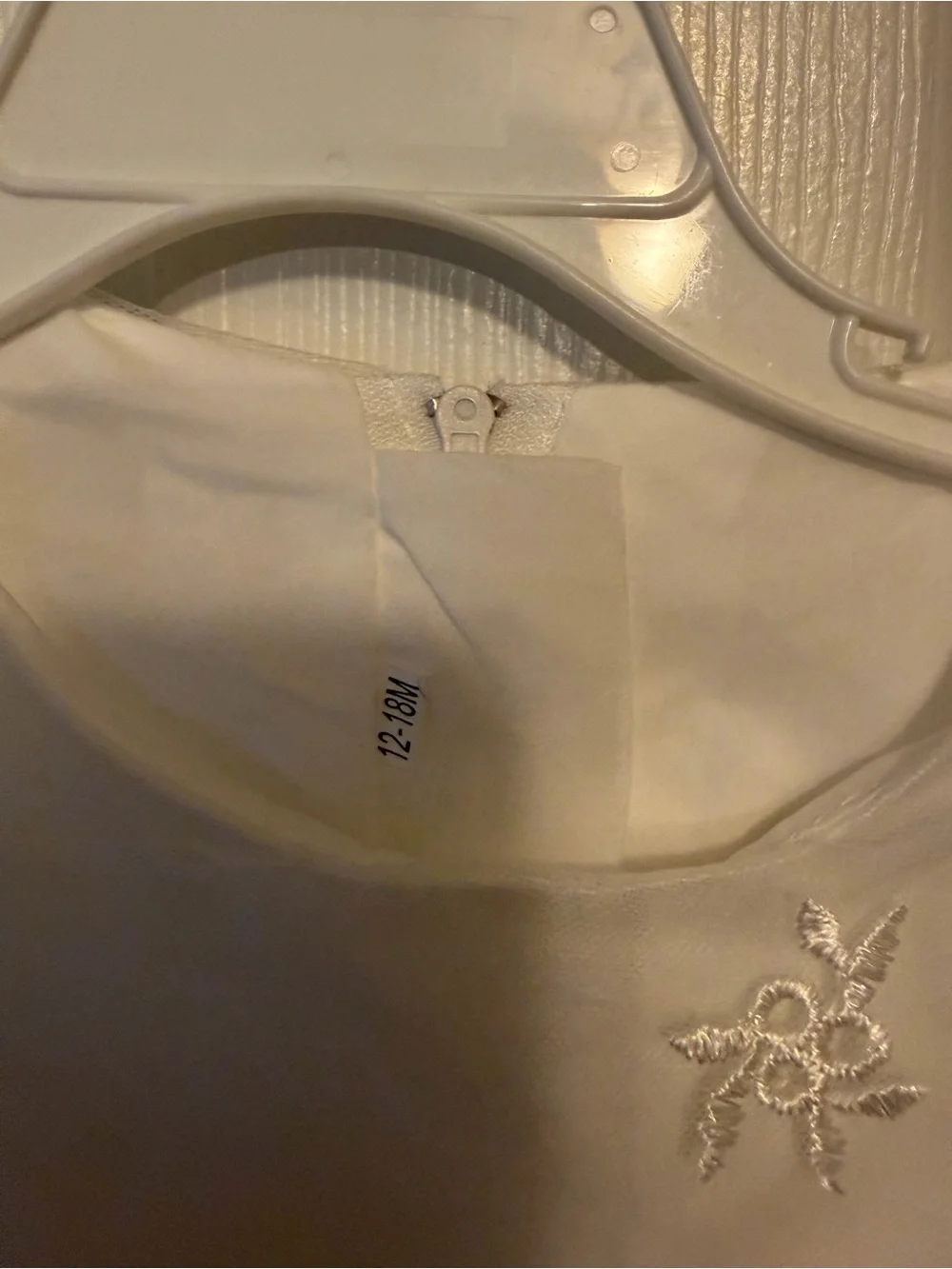 White Temple Infant👶🏻Christening/Blessing Dress👗Sz 12/18M